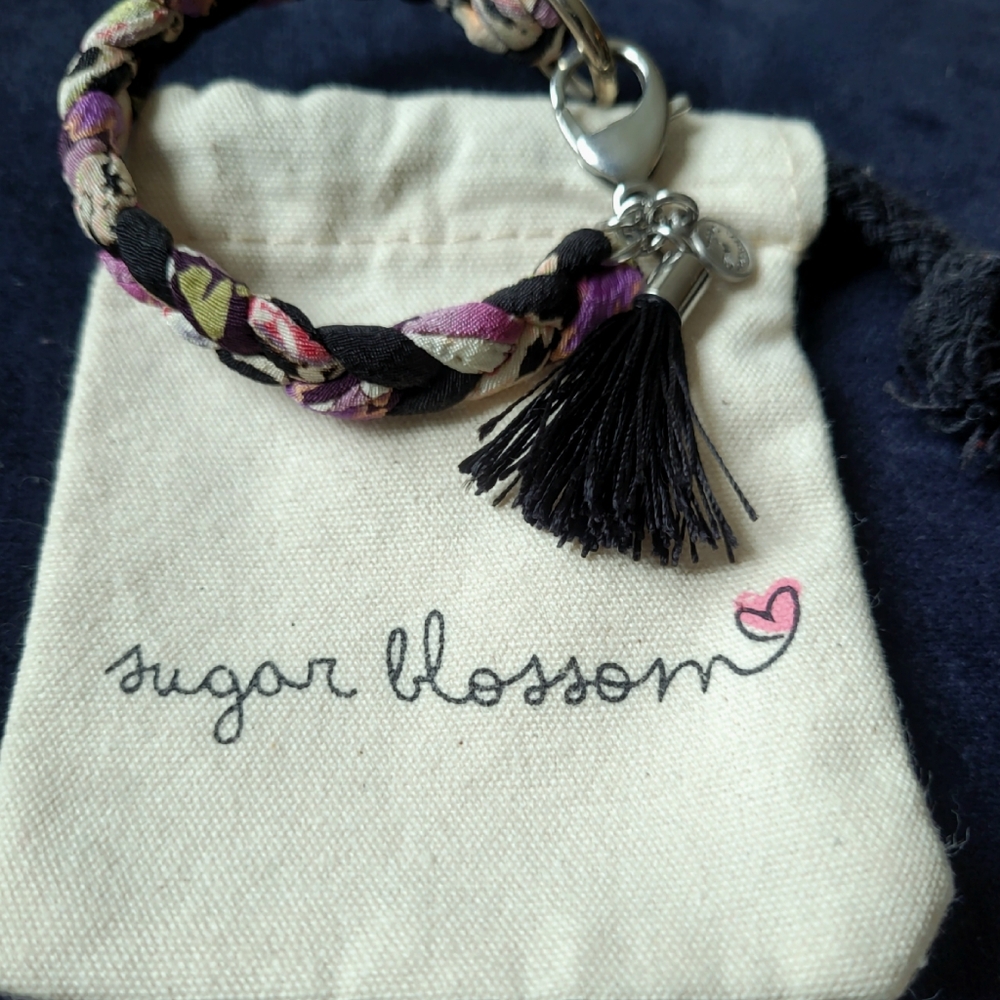Sugar Blossom Braided Bracelet with Tassel